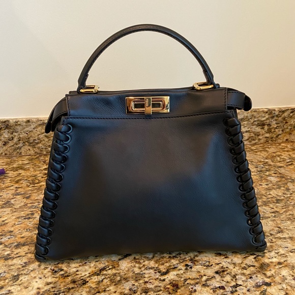 Fendi Whipstitch Peekaboo Medium Satchel - Picture 2 of 6